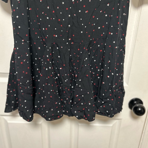 Yumi Kim Black Starts Print Chemise Dress Size Small - Picture 6 of 11